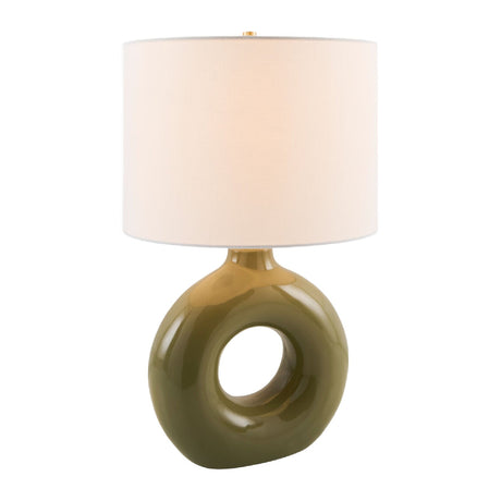 Modern European furniture - Ceramic Ring Accent Table Lamp - www.oroa.com