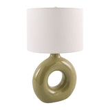 Modern European furniture - Ceramic Ring Accent Table Lamp - www.oroa.com