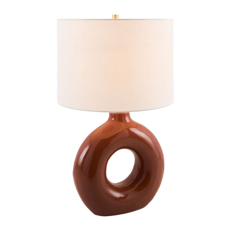 Modern European furniture - Ceramic Ring Accent Table Lamp - www.oroa.com