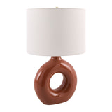Modern European furniture - Ceramic Ring Accent Table Lamp - www.oroa.com