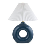 Modern European furniture - Pleated White Fabric Table Lamp - www.oroa.com