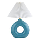 Modern European furniture - Pleated White Fabric Table Lamp - www.oroa.com