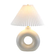 Modern European furniture - Pleated White Fabric Table Lamp - www.oroa.com