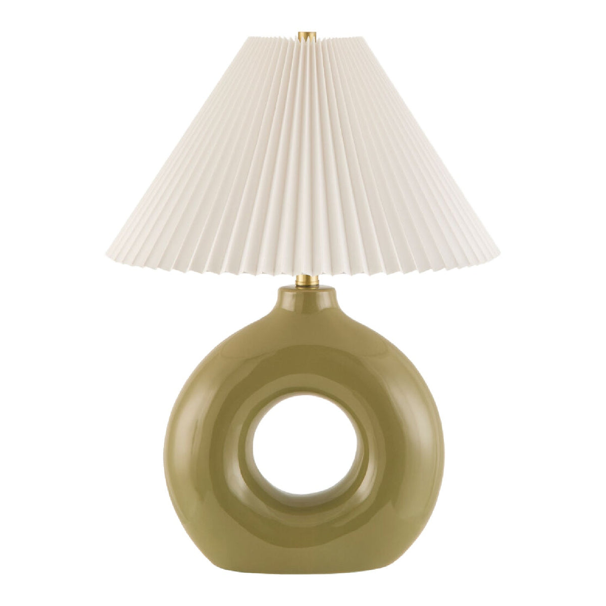 Modern European furniture - Pleated White Fabric Table Lamp - www.oroa.com