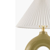 Modern European furniture - Pleated White Fabric Table Lamp - www.oroa.com