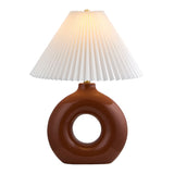 Modern European furniture - Pleated White Fabric Table Lamp - www.oroa.com