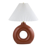 Modern European furniture - Pleated White Fabric Table Lamp - www.oroa.com