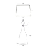 Modern European furniture - White Cotton Rattan Table Lamp - www.oroa.com