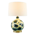 Modern European furniture - Round Painted Glass Tabe Lamp - www.oroa.com