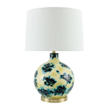 Modern European furniture - Round Painted Glass Tabe Lamp - www.oroa.com