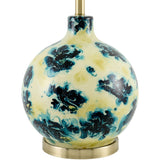 Modern European furniture - Round Painted Glass Tabe Lamp - www.oroa.com