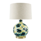 Modern European furniture - Round Painted Glass Tabe Lamp - www.oroa.com