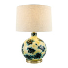 Modern European furniture - Round Painted Glass Tabe Lamp - www.oroa.com