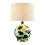 Modern European furniture - Round Painted Glass Tabe Lamp - www.oroa.com