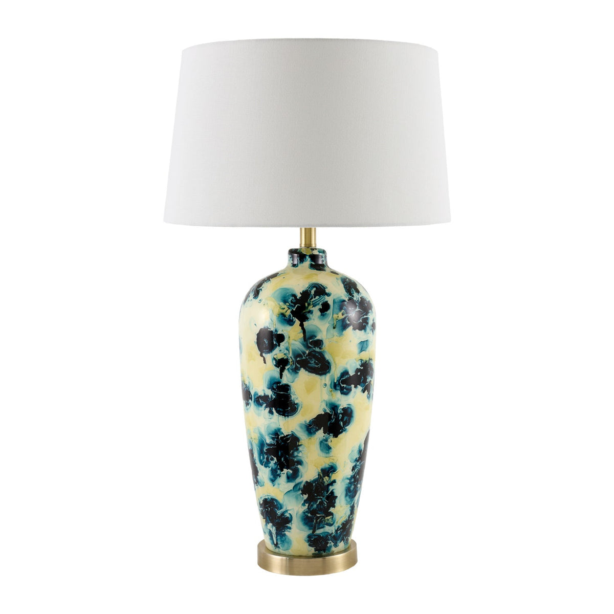 Modern European furniture - Painted Glass Accent Table Lamp - www.oroa.com