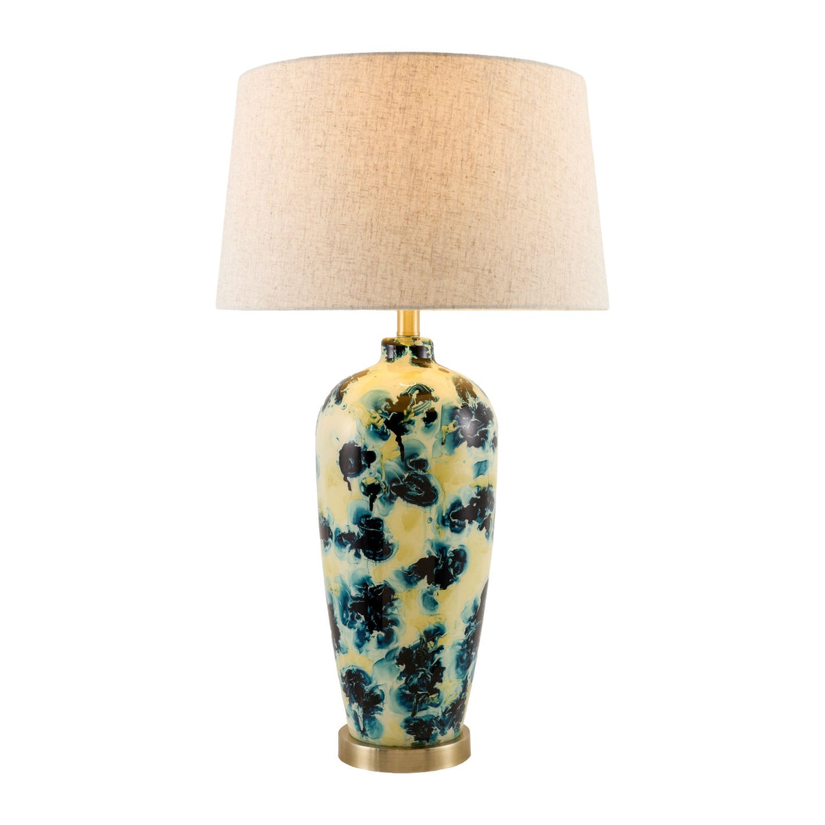 Modern European furniture - Painted Glass Accent Table Lamp - www.oroa.com