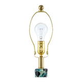Modern European furniture - Painted Blue Glass Table Lamp - www.oroa.com