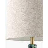 Modern European furniture - Painted Blue Glass Table Lamp - www.oroa.com