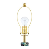 Modern European furniture - Painted Blue Glass Table Lamp - www.oroa.com
