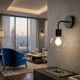 Modern European furniture - Industrial Style Glass Wall Lamp - www.oroa.com