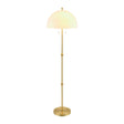 Modern European furniture - White Glass Dome Floor Lamp - www.oroa.com
