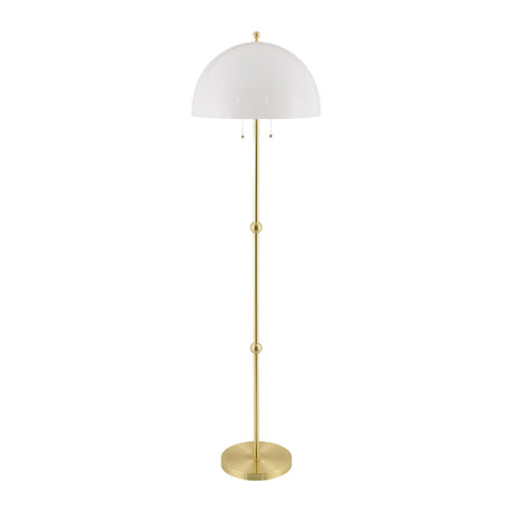 Modern European furniture - White Glass Dome Floor Lamp - www.oroa.com