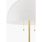 Modern European furniture - White Glass Dome Floor Lamp - www.oroa.com