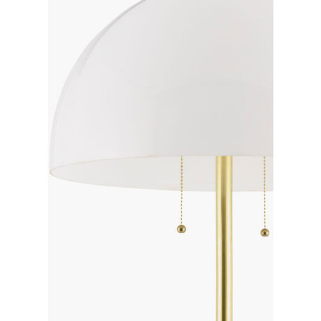 Modern European furniture - White Glass Dome Floor Lamp - www.oroa.com