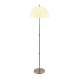 Modern European furniture - White Glass Dome Floor Lamp - www.oroa.com