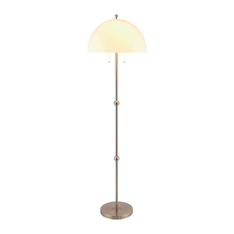 Modern European furniture - White Glass Dome Floor Lamp - www.oroa.com