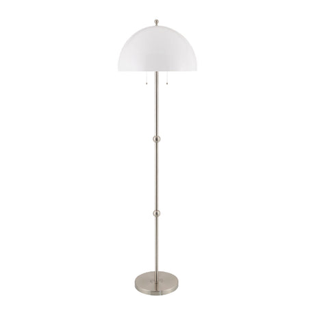 Modern European furniture - White Glass Dome Floor Lamp - www.oroa.com