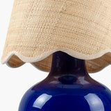 Modern European furniture - Scalloped Raffia Shade Table Lamp - www.oroa.com