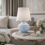 Modern European furniture - Scalloped Raffia Shade Table Lamp - www.oroa.com