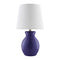Modern European furniture - White Cotton Ceramic Table Lamp - www.oroa.com