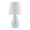Modern European furniture - White Cotton Ceramic Table Lamp - www.oroa.com