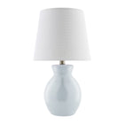 Modern European furniture - White Cotton Ceramic Table Lamp - www.oroa.com