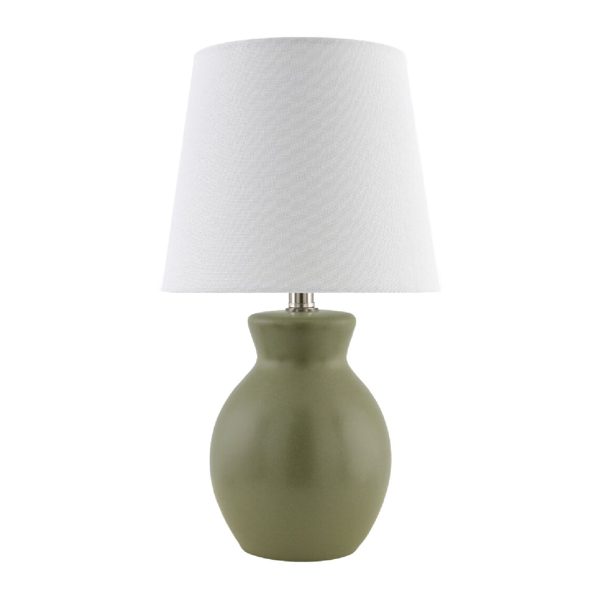 Modern European furniture - White Cotton Ceramic Table Lamp - www.oroa.com