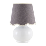 Modern European furniture - Glazed Ceramic Raffia Table Lamp - www.oroa.com