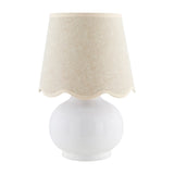 Modern European furniture - Glazed Ceramic Raffia Table Lamp - www.oroa.com