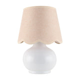 Modern European furniture - Glazed Ceramic Raffia Table Lamp - www.oroa.com