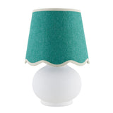 Modern European furniture - Glazed Ceramic Raffia Table Lamp - www.oroa.com
