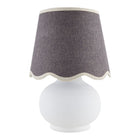 Modern European furniture - Glazed Ceramic Raffia Table Lamp - www.oroa.com