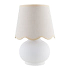 Modern European furniture - Glazed Ceramic Raffia Table Lamp - www.oroa.com