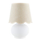 Modern European furniture - Glazed Ceramic Raffia Table Lamp - www.oroa.com
