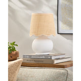 Modern European furniture - Beige Raffia Accent Table Lamp - www.oroa.com