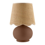 Modern European furniture - Beige Raffia Accent Table Lamp - www.oroa.com