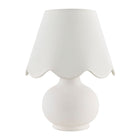 Modern European furniture - Scalloped Raffia Accent Table Lamp - www.oroa.com