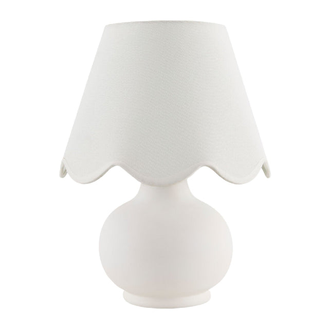 Modern European furniture - Scalloped Raffia Accent Table Lamp - www.oroa.com