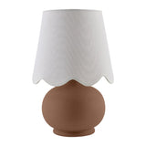 Modern European furniture - Scalloped Raffia Accent Table Lamp - www.oroa.com