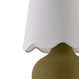 Modern European furniture - Scalloped Raffia Accent Table Lamp - www.oroa.com